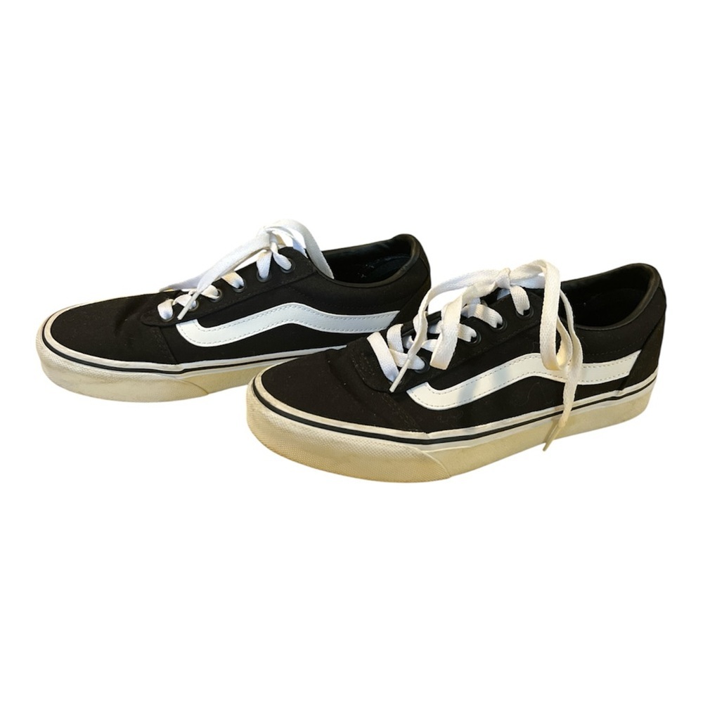 Vans Old Skool Womens Size 7 Black White Skate Sneakers Classic Low Top Shoes